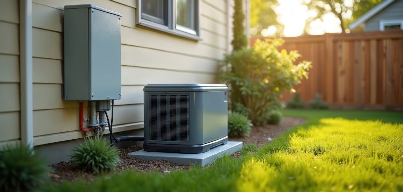 Generator Installed on a Concrete Pad